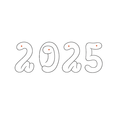 巳年2025年賀状のデザイン21-4